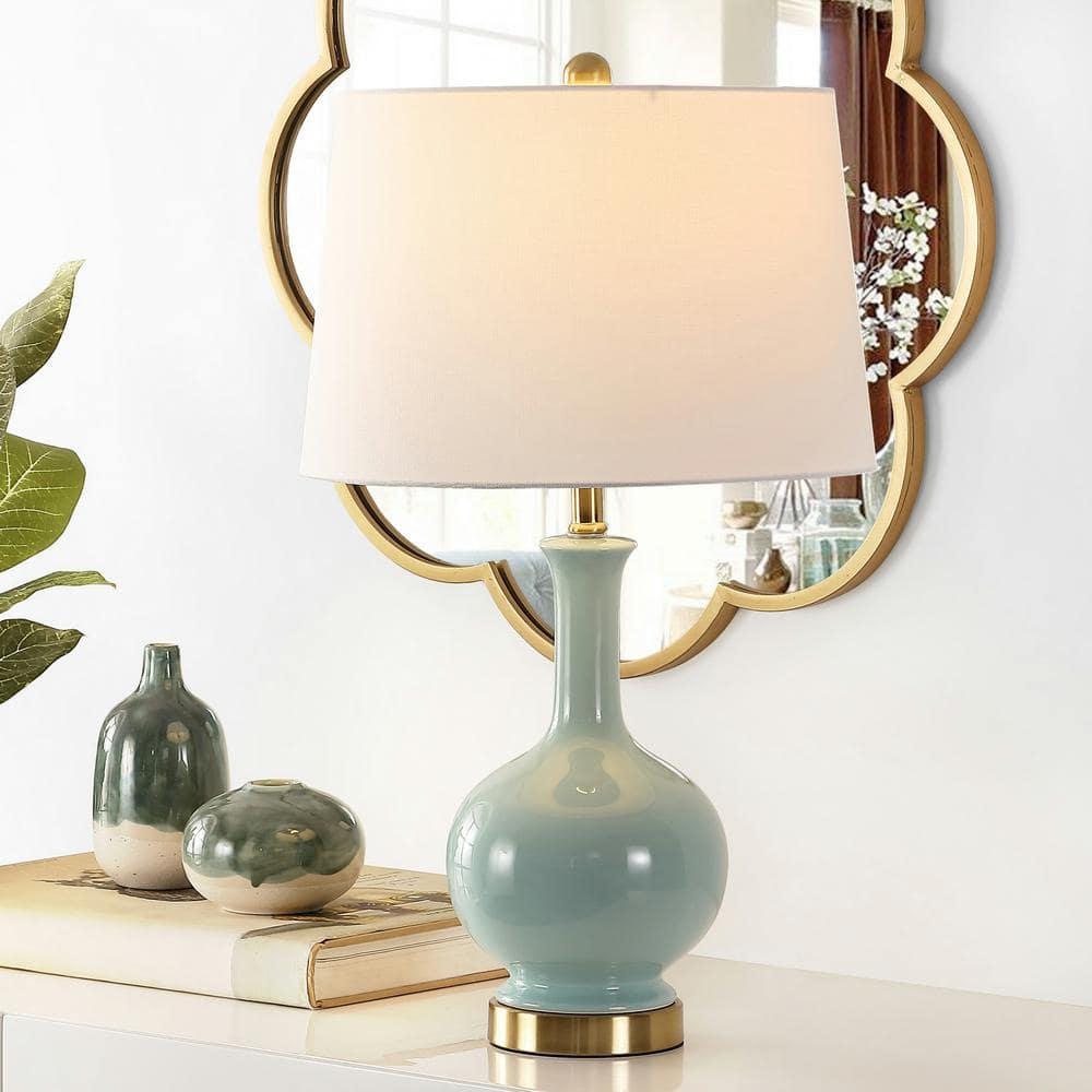 Bowie Table Lamp - 26 Inch Height - TBL4346 - Robins Egg Blue - Safavieh