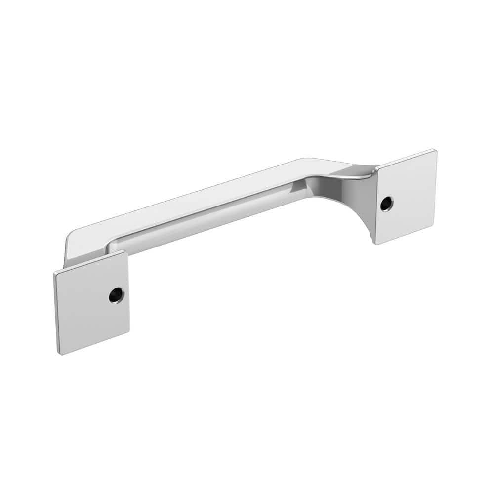 Amerock Exceed 3-3/4 inch (96mm) Center-to-Center Polished Chrome Cabinet Pull