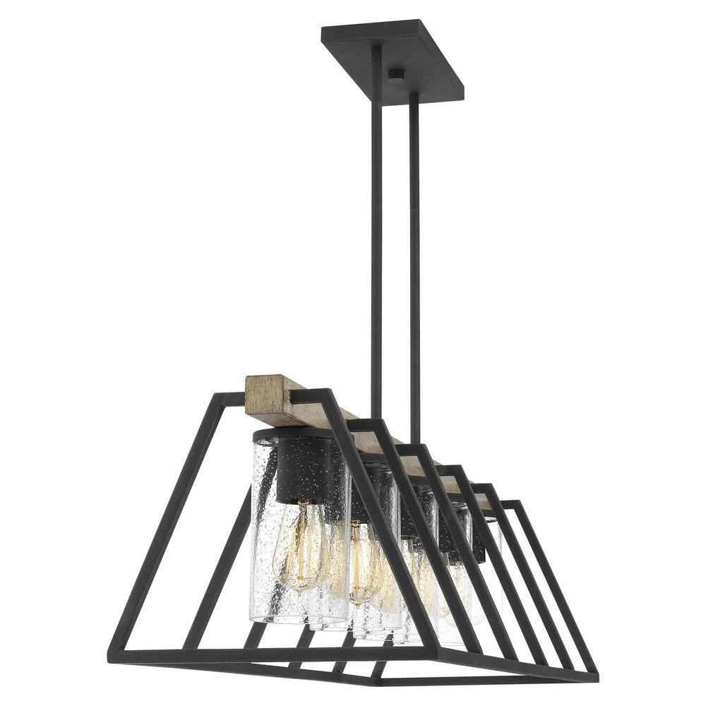 Quoizel Lighting Brockton 5 - Light Chandelier in Grey Ash