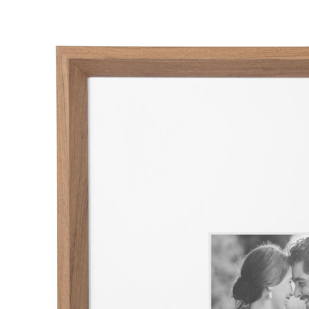 Kate & Laurel All Things Decor (Set of 3) 16"x20" Matted to 8"x10" Calter Modern Wall Picture Frames Brown: Gallery Wall Set