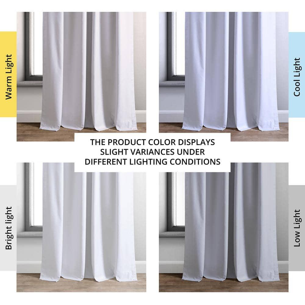 HPD Half Price Drapes Essential Solid Blackout Curtains for Bedroom 96 Inches Long (1 Panel) Thermal Insulated Blackout Curtains for Living Room Rod Pocket Window Curtains, 50W x 96L, Off White