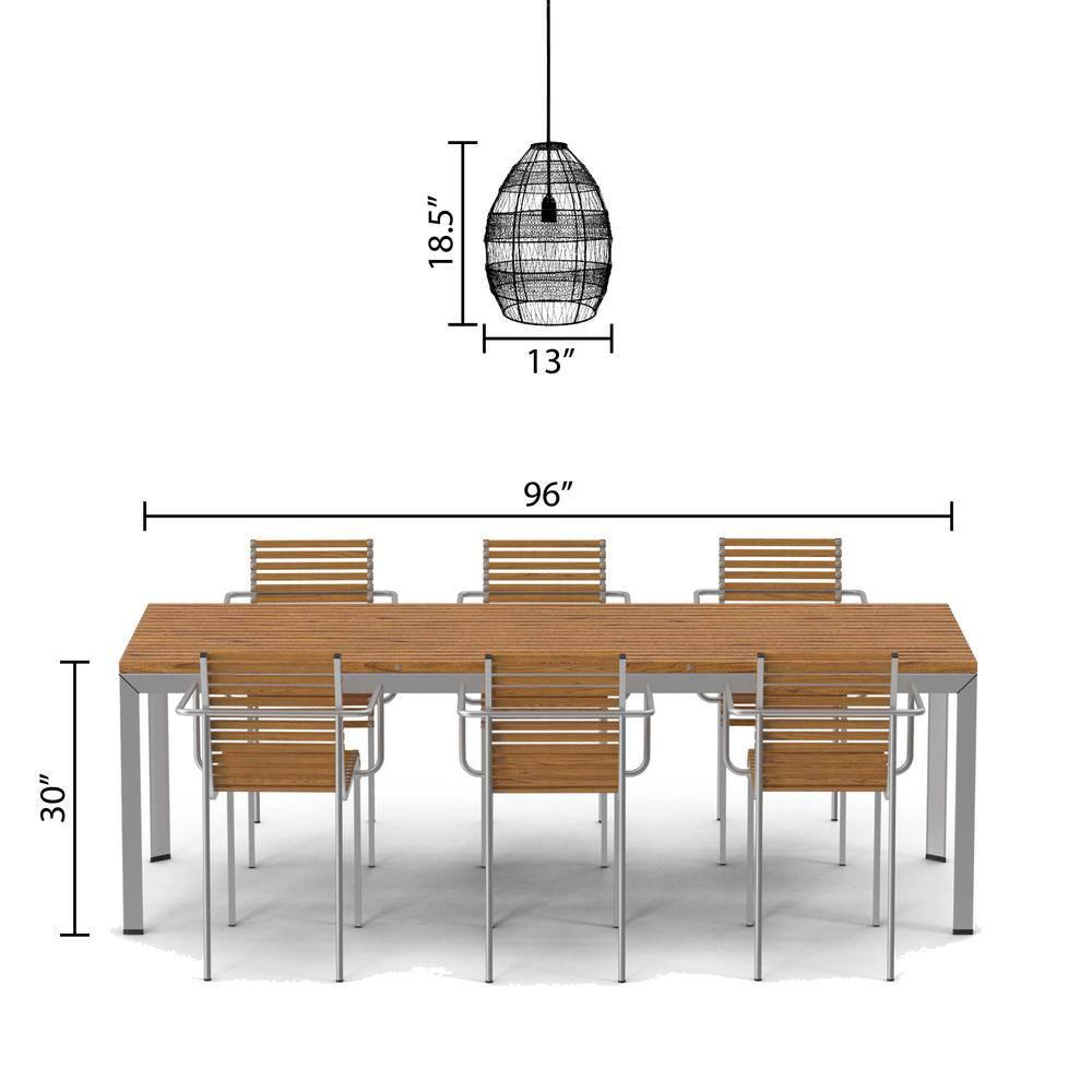 Neddie Single Light Metal Dimmable Pendant