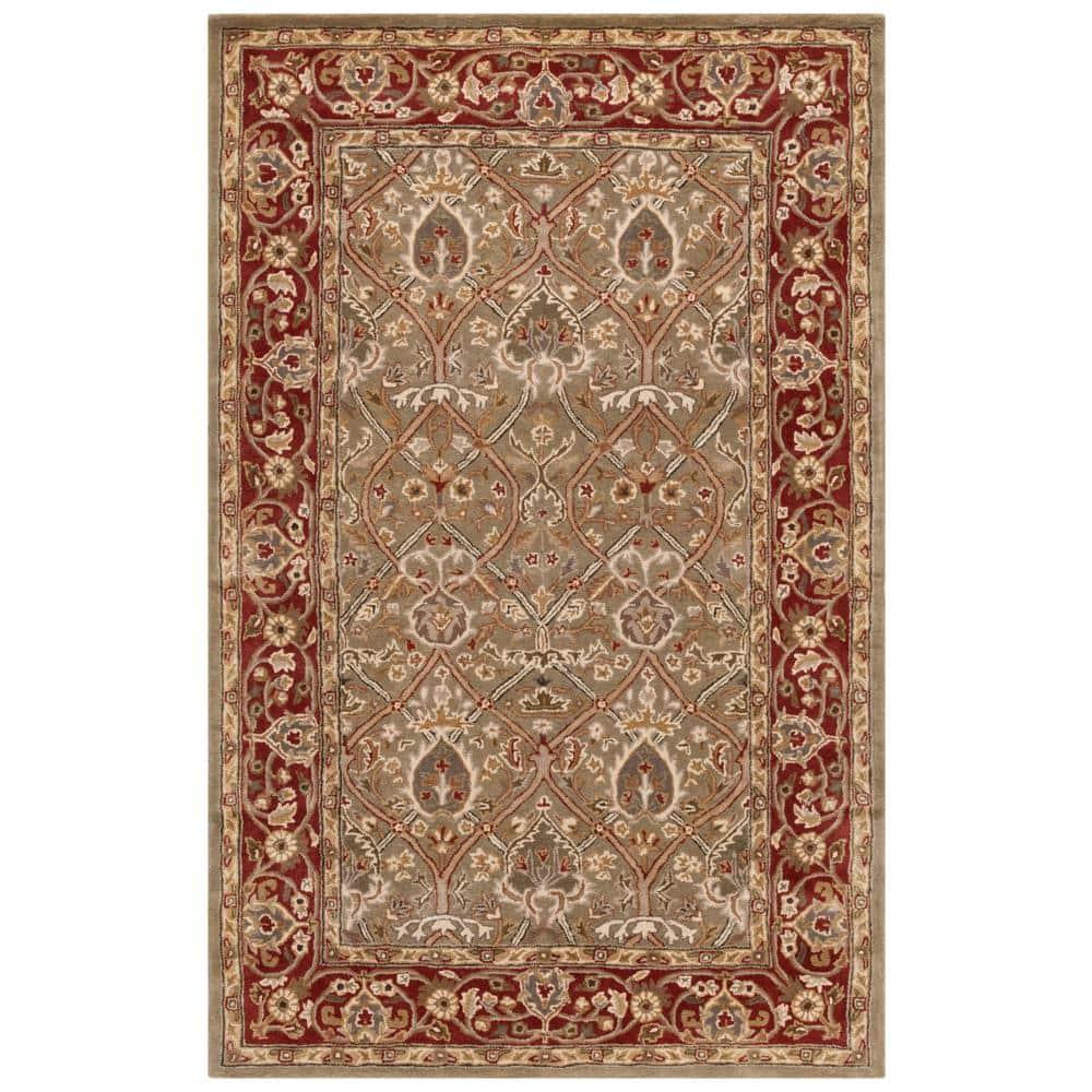 Persian Legend PL819 Hand Tufted Accent Traditional Accent Rug - Light Green/Rust - 2' X 3' - Safavieh.
