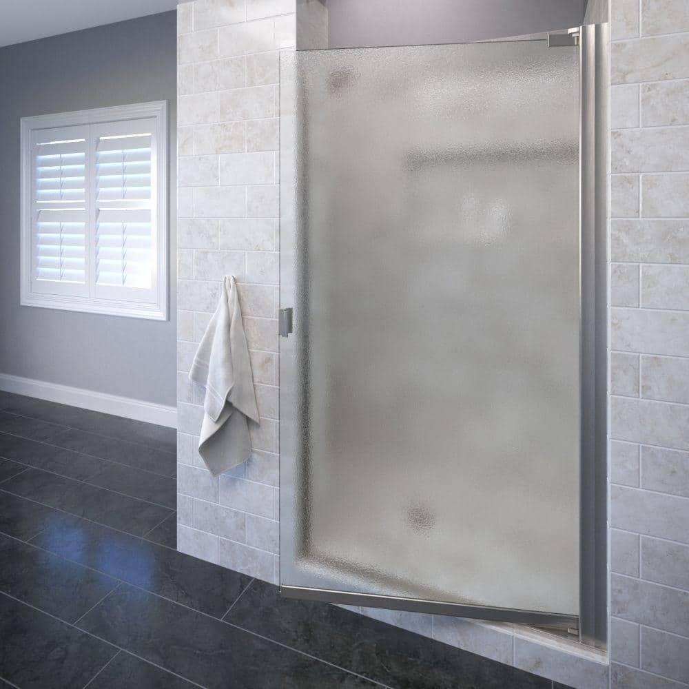 Armon 32.75" W x 66" H Pivot Semi-Frameless Shower Door