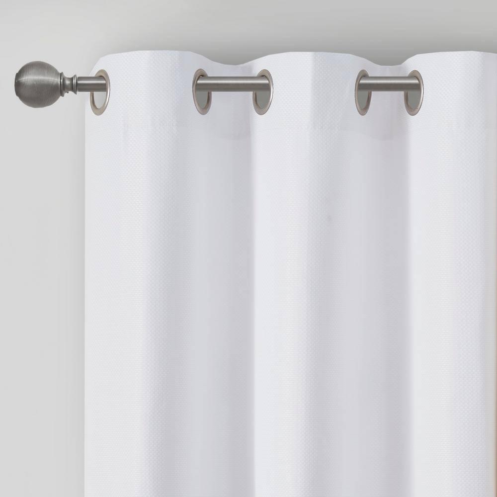 Madison Park Galen Basketweave Room Darkening Curtain Panel Pair (Set of 2)