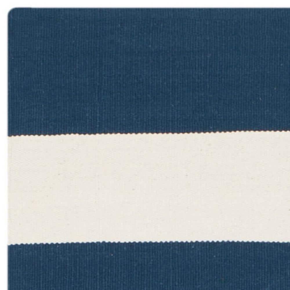 Montauk MTK712 Hand Woven Indoor Runner Rug - Navy/Ivory - 2'3"x13' - Safavieh