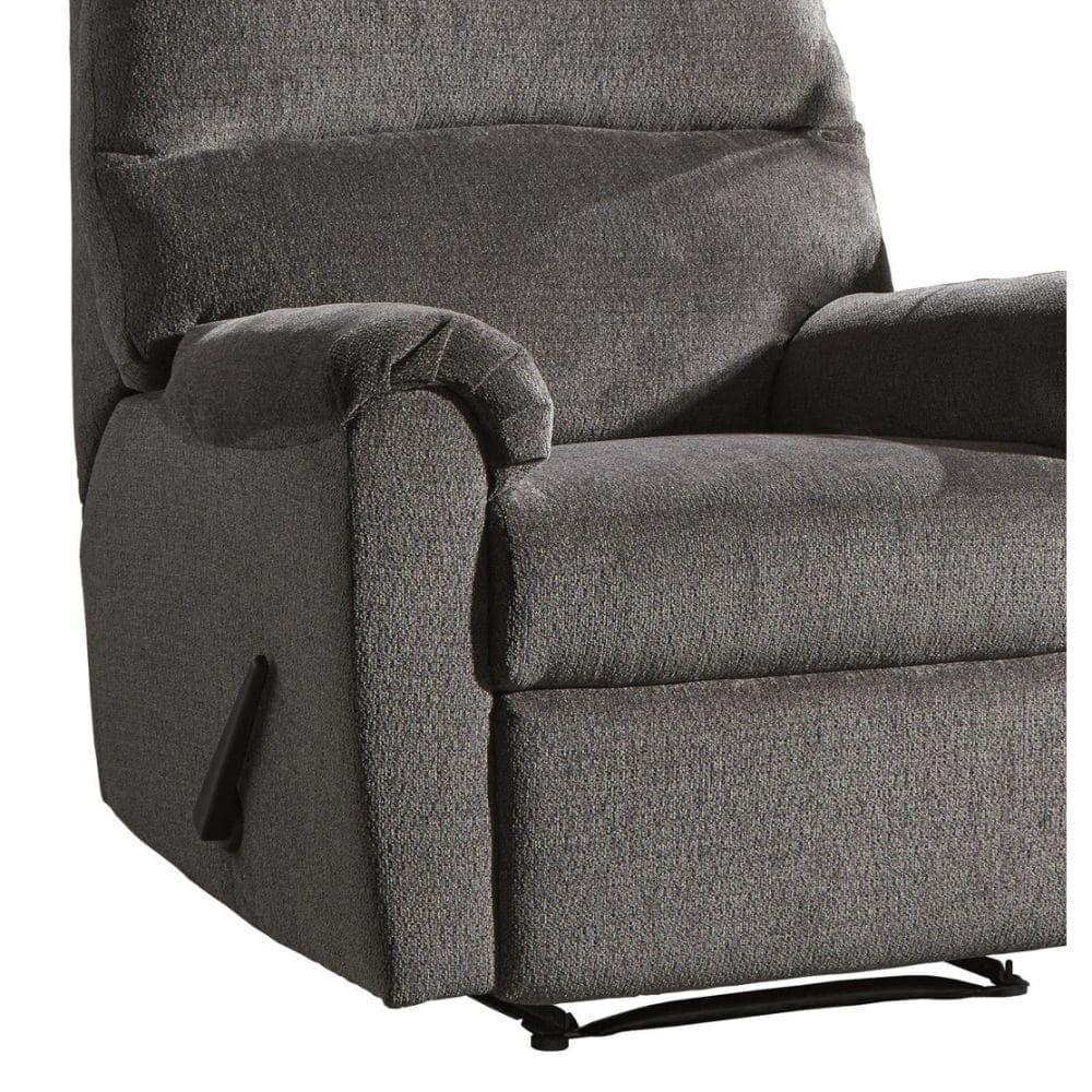 Signature Design by Ashley Nerviano Zero Wall Recliner in Gray