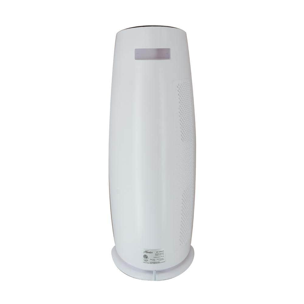 Hunter HP600 Air Purifier. True HEPA Air Purifier Tower for Pets, Odors, Allergens, Smoke, Dust, VOC's. 3 Fan Speeds, Sleep Timer