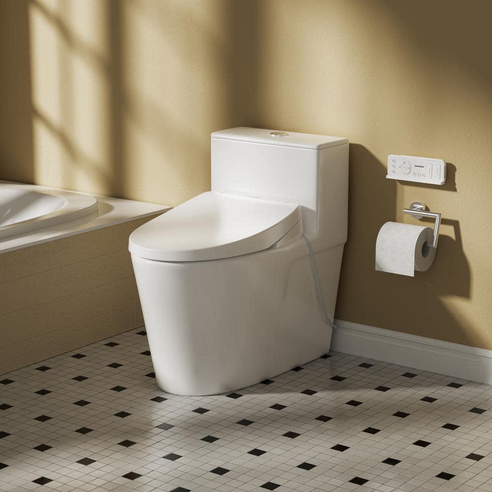 Casta Diva CD-Y020 Bidet Toilet Combo, Heated Seat, Warm Dryer, 1.0/1.6 GPF Power Dual Flush and MAP 1000g