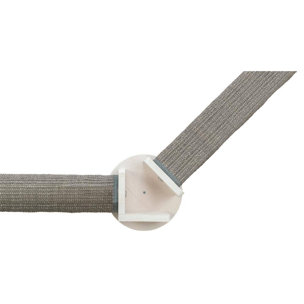 TRIXIE Wall Set 4, Indoor Wall Mounted Cat Scratching Posts for Elevated Fun, Lounger, Scratcher, Perch