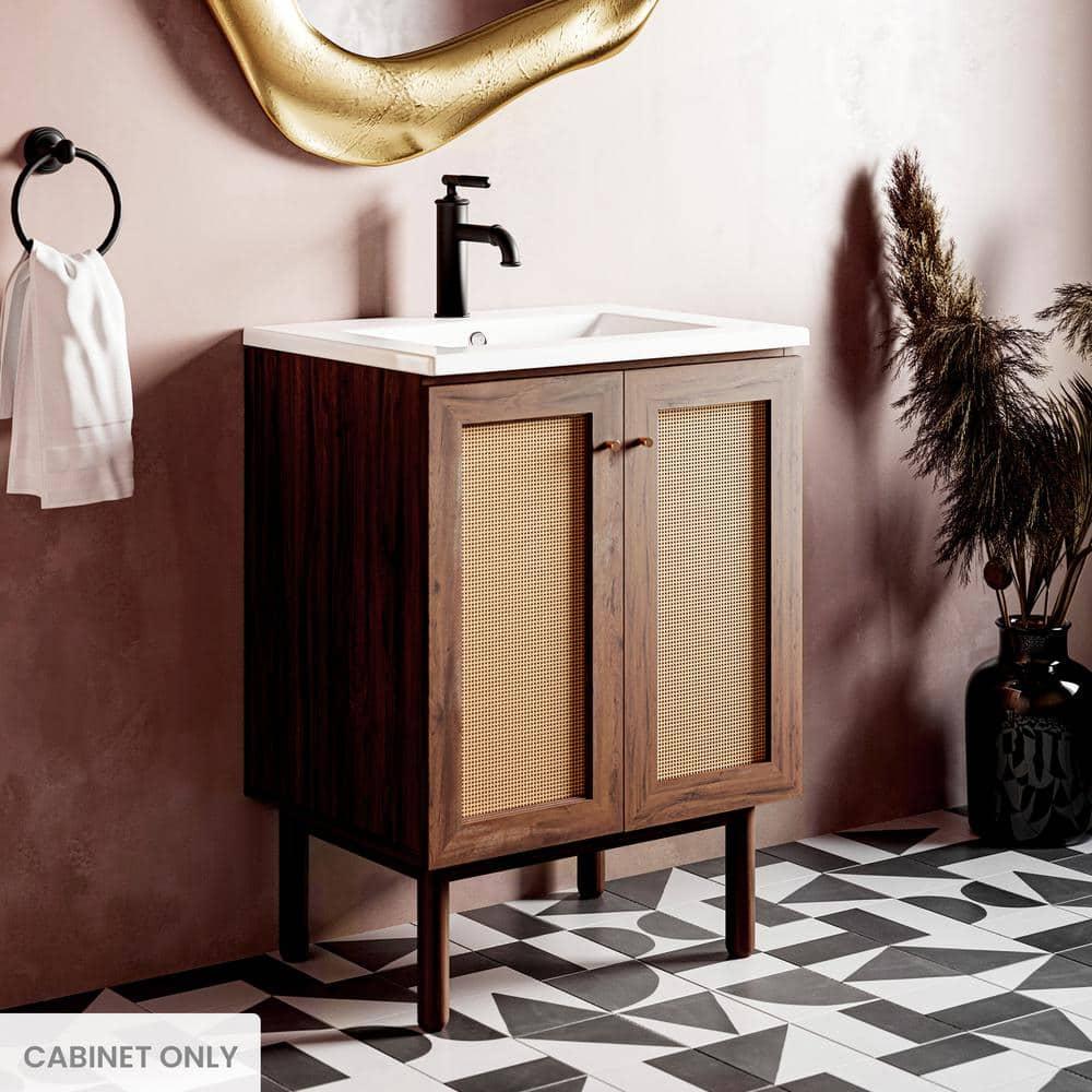 Classe 24" Bathroom Vanity In Dark Walnut Cabinet Only