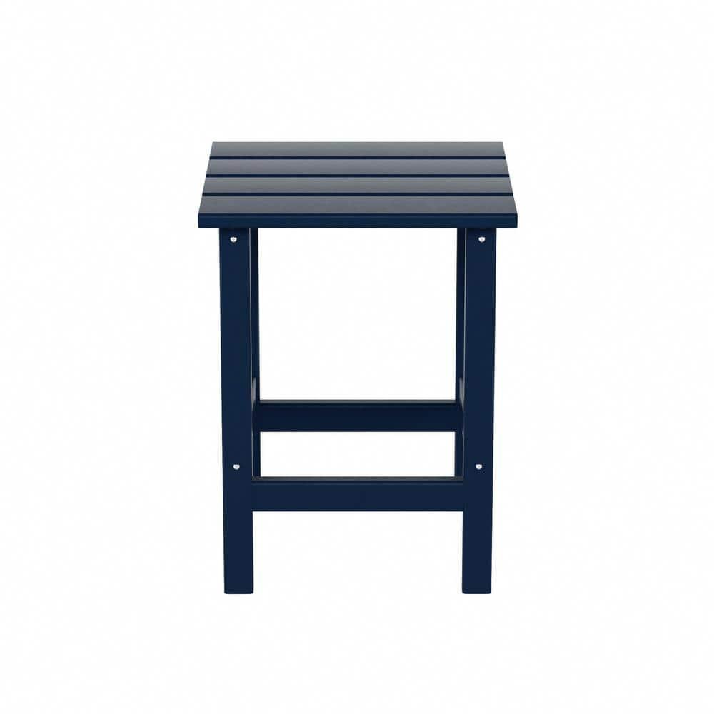 Polytrends  Laguna Hdpe All Weather Outdoor Patio Coffee And Side Tables (3-Piece Set) Navy Blue