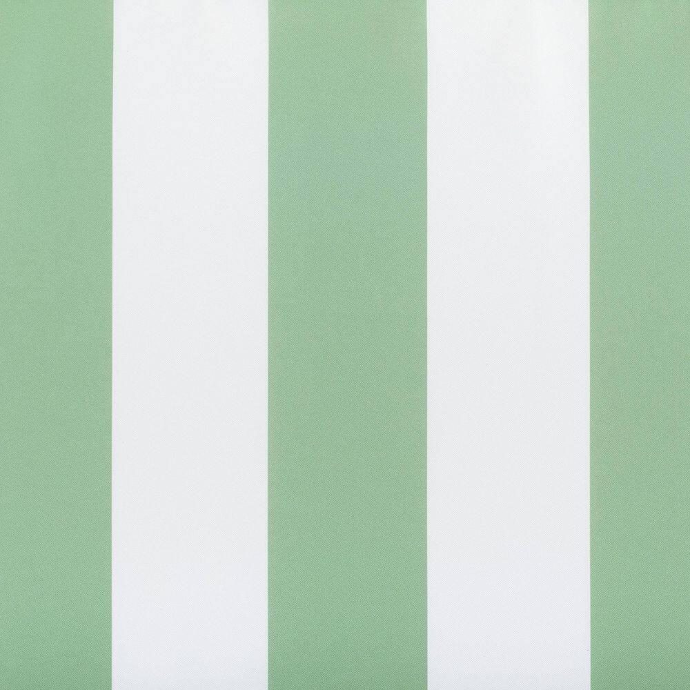 108"x54" Valencia Cabana Striped Indoor/Outdoor UV Protectant Room Darkening Grommet Curtain Panel Spa Green - Sun Zero