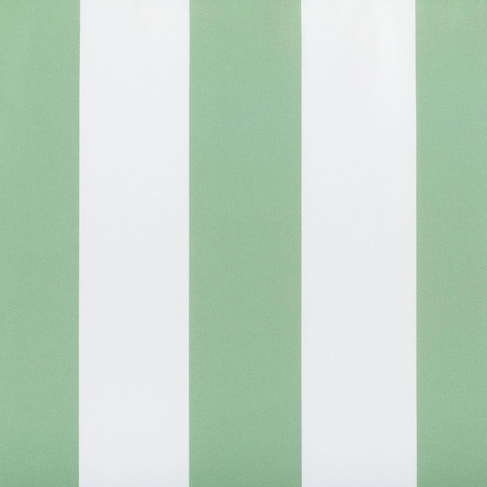 108"x54" Valencia Cabana Striped Indoor/Outdoor UV Protectant Room Darkening Grommet Curtain Panel Spa Green - Sun Zero