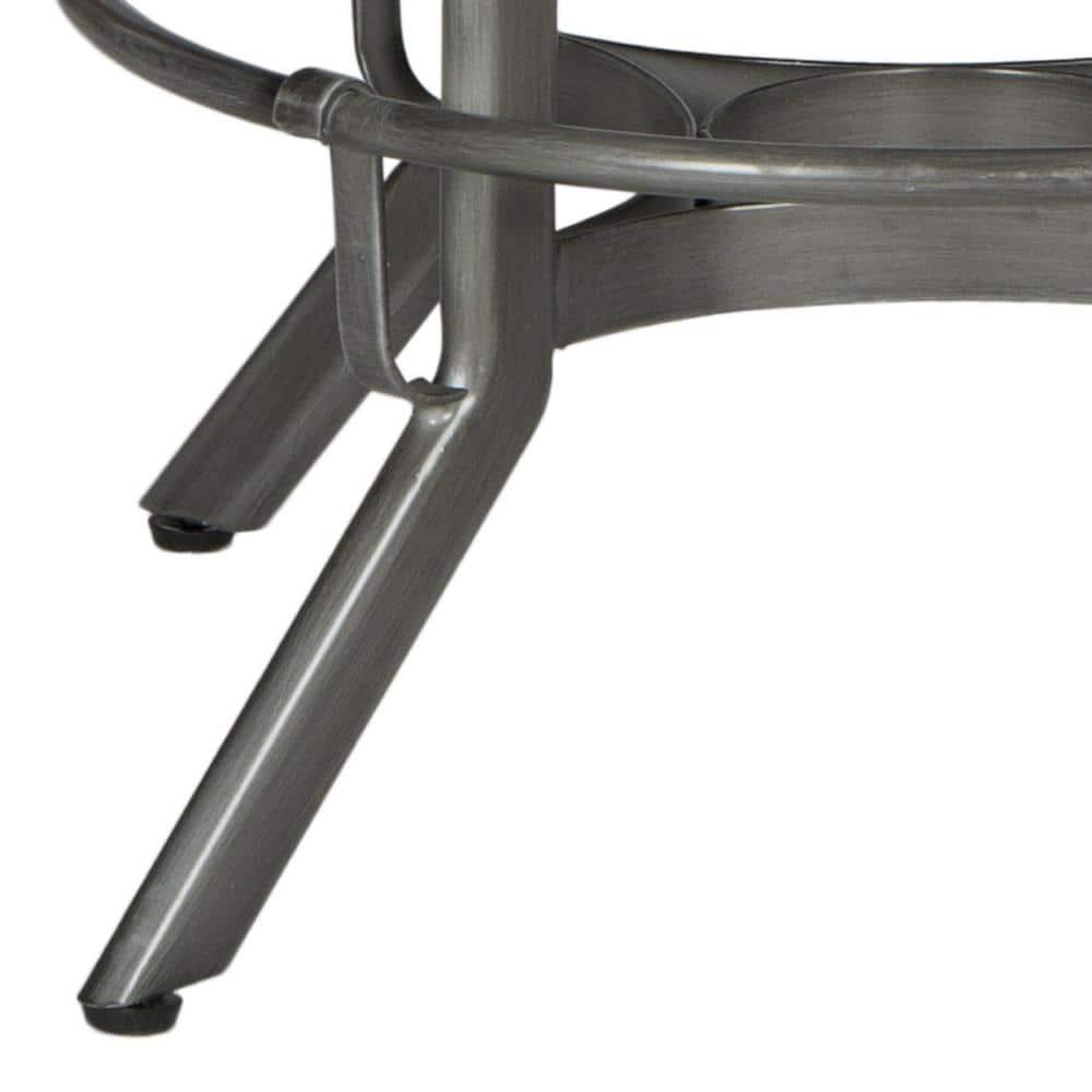 Wildomar Swivel Stool - FOX6226 - Burnt Oak/Iron - Safavieh Couture