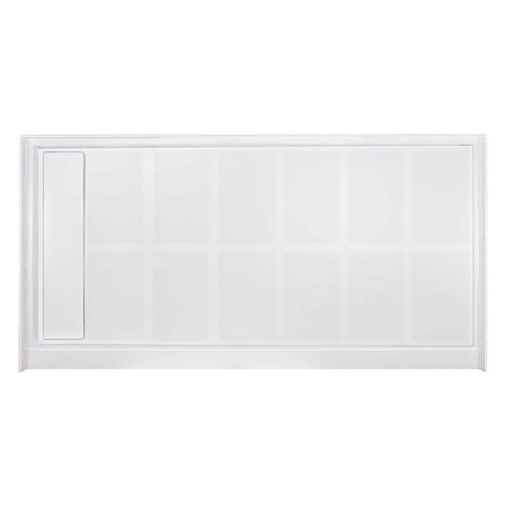 Linear 32 in. x 60 in. Single Threshold Shower Base in White