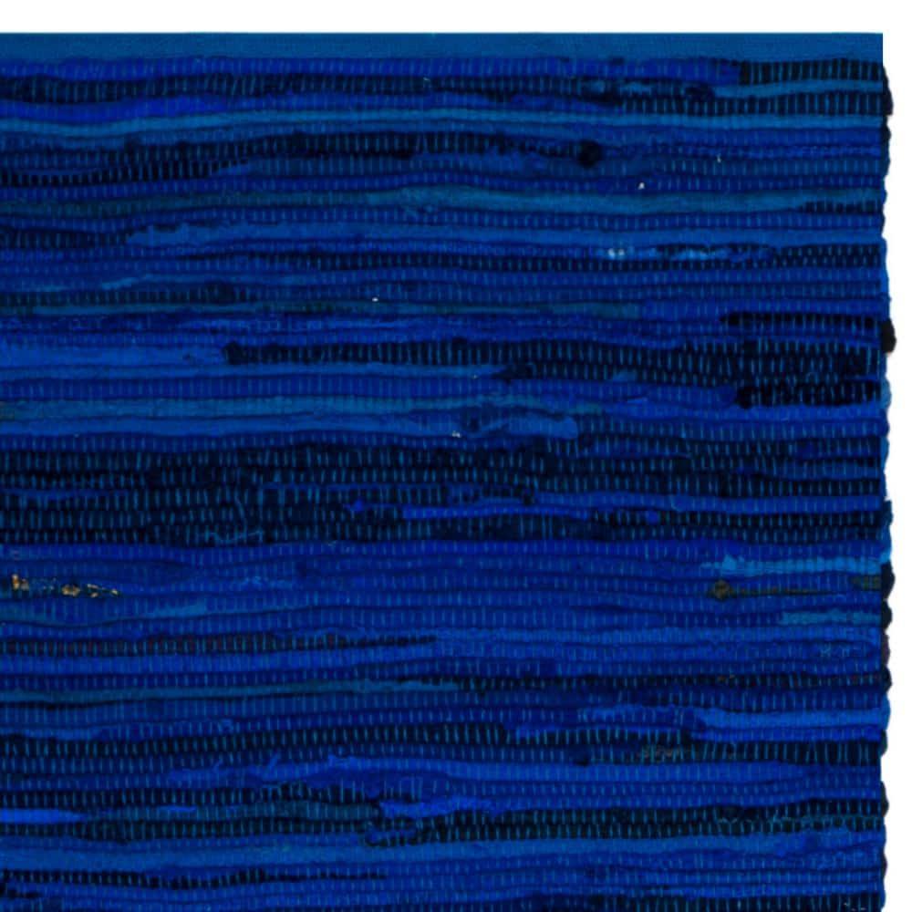 Rag Runner Rug RAR130 Hand Woven Runner Rug - Blue/Multi - 2'3"x7' - Safavieh.