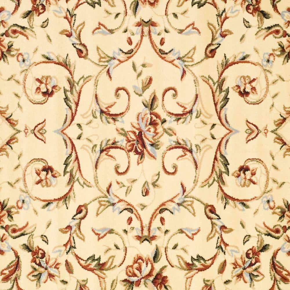Lyndhurst LNH322 Power Loomed Area Rug - Ivory/Ivory - 10'x10' - Safavieh.