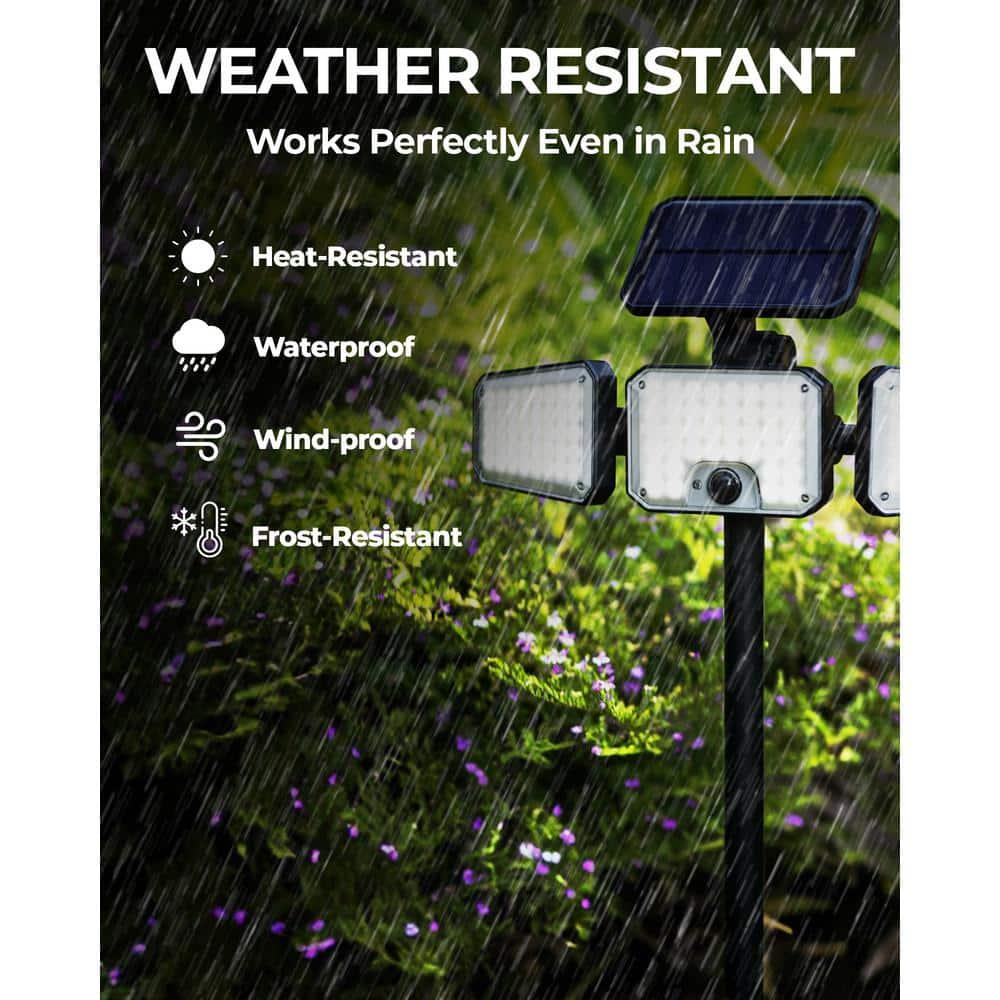 Bell+Howell Bionic Solar Powered Floodlight Max, Motion Activated, Wide Angle, and Weather Resistant