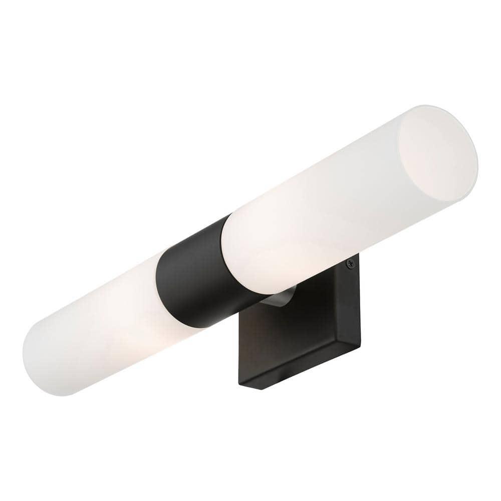 Livex Lighting Black ADA 2-Light Vanity Sconce
