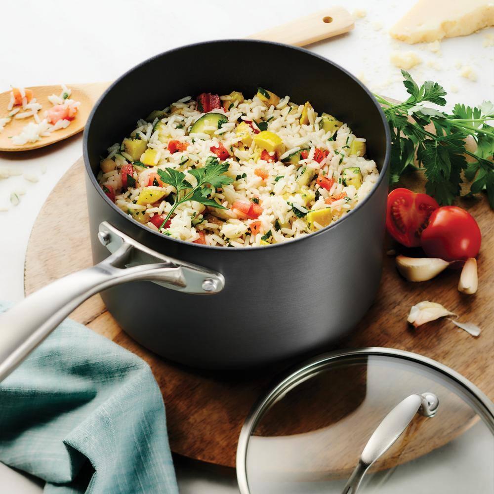 Tramontina Tramontina Gourmet 8 Pc Hard Anodized Aluminum Cookware Set