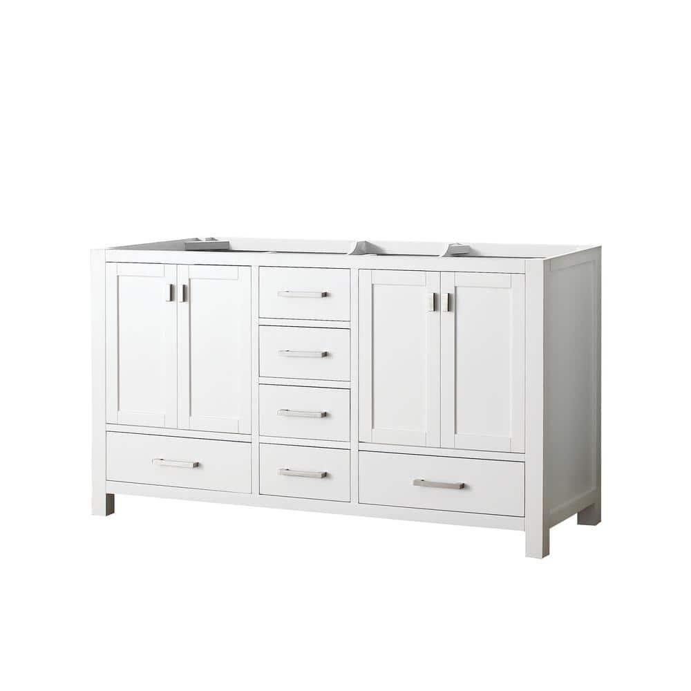 Avanity Modero-V60 Modero 60" Double Free Standing Wood Vanity Cabinet Only - White