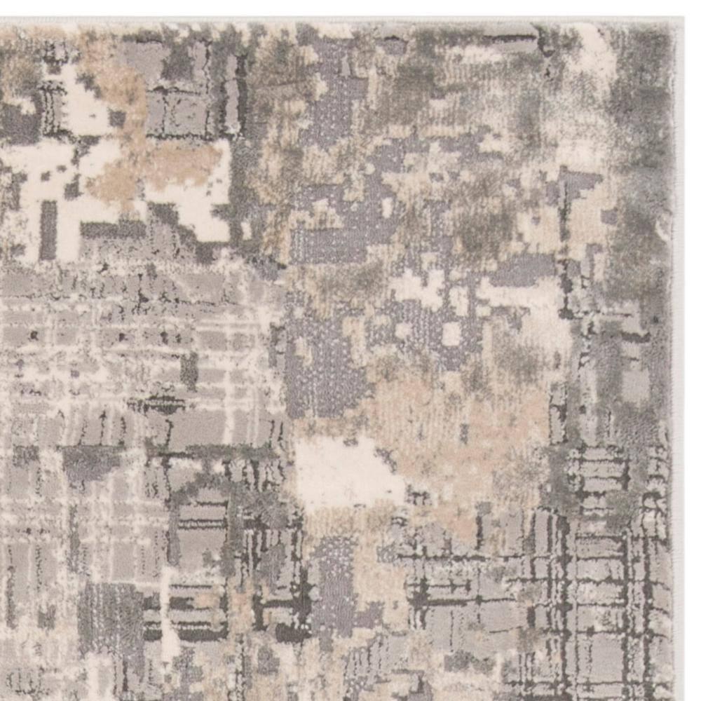Meadow 100 MDW178 Power Loomed Indoor Runner Rug - Grey - 2'7"x8' - Safavieh