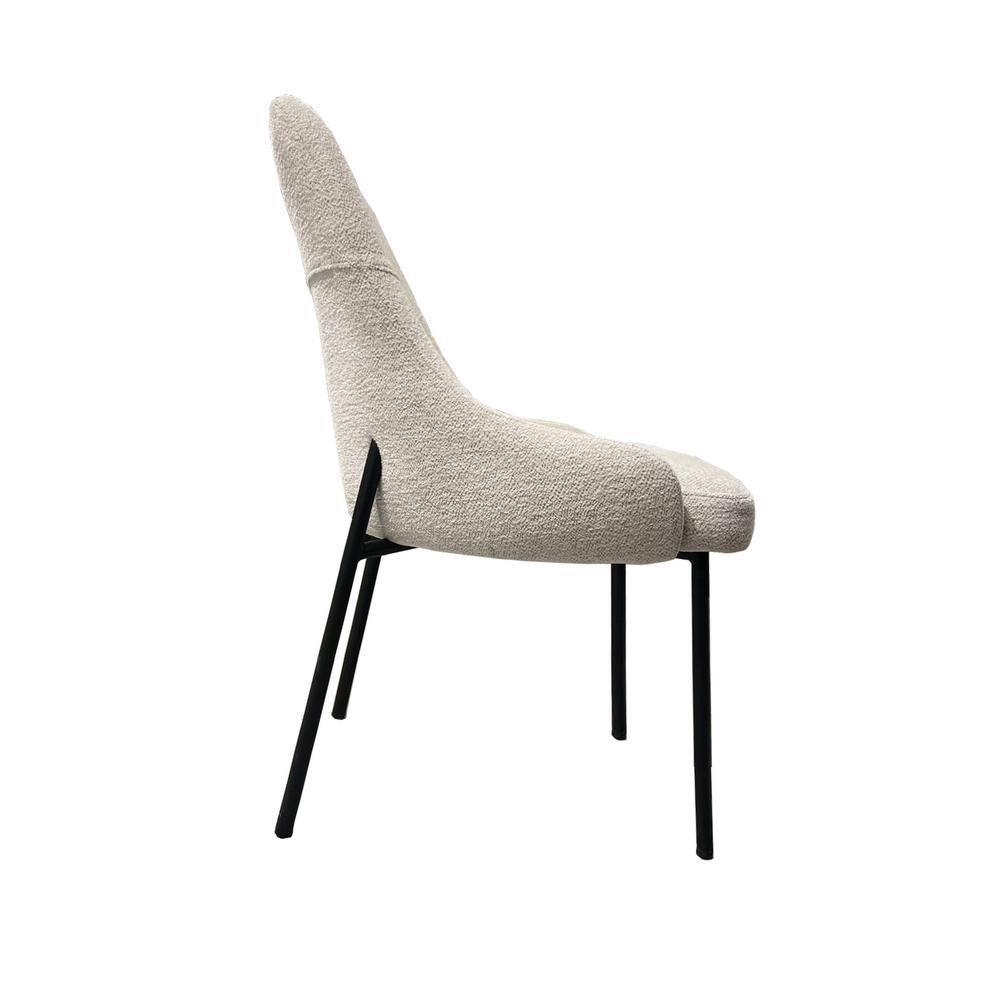 New Spec Inc 18'' H Fabric Upholstered Metal Side Chair (Set of 2)