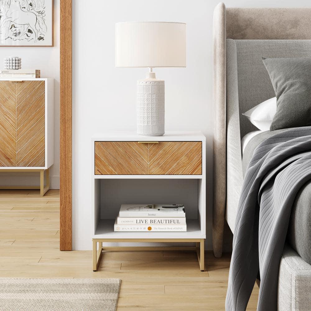19'' W Metal Nightstand