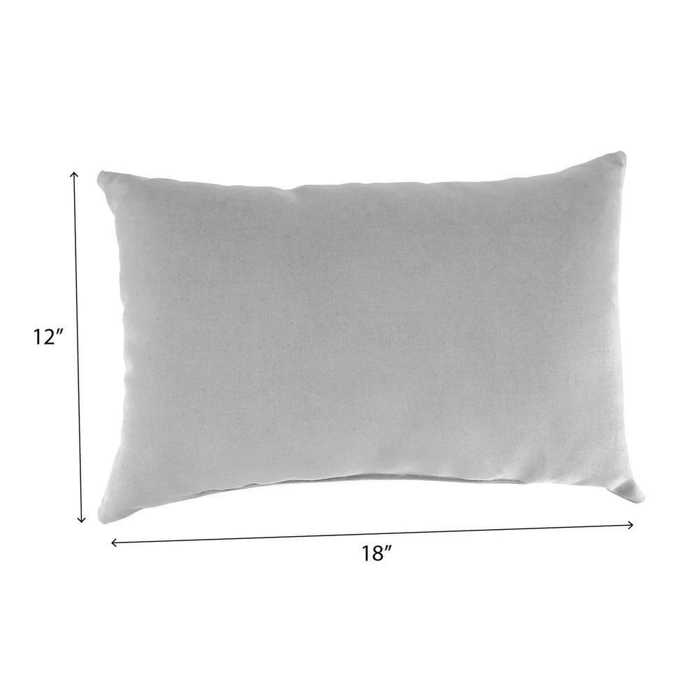 Jordan Manufacturing 18" x 12" Green Solid Outdoor Lumbar Throw Pillow (Set of 2)