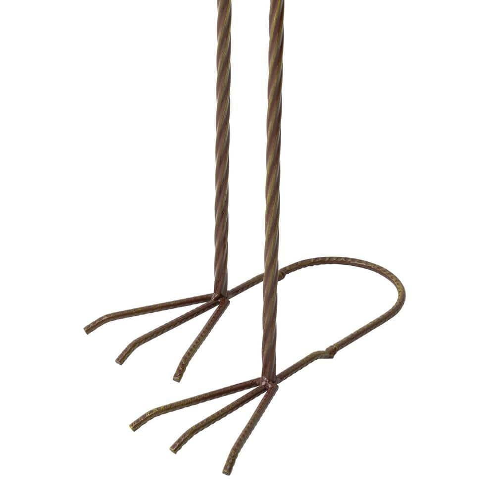 Glitzhome 38.5"H Metal Standing Crane Garden Statue with Stakes (KD) Metal Thickness: 0.35mm