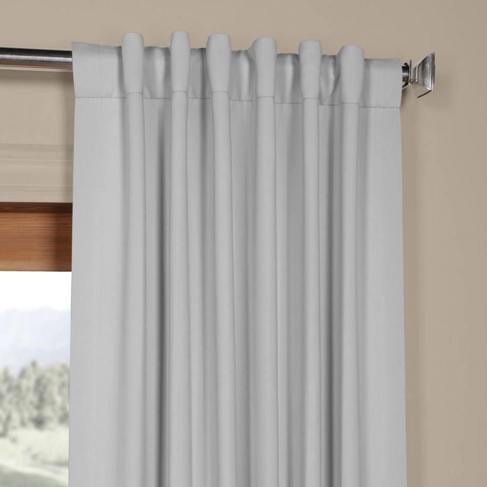 Arctic Grey Blackout Room Darkening Curtain (1 Panel), Arctic Grey, 50W X 96L