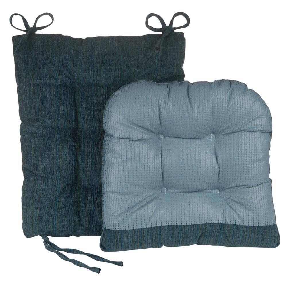Klear Vu Gripper Polar Chenille Jumbo 2 Pieces Rocking Chair Cushion Set