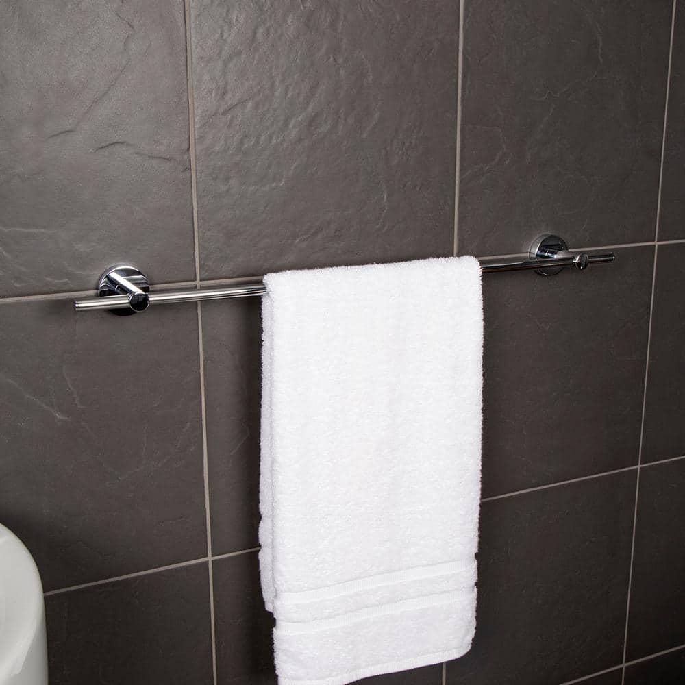 Croydex Pendle Flexi-Fix 27.76" Towel Bar, Chrome