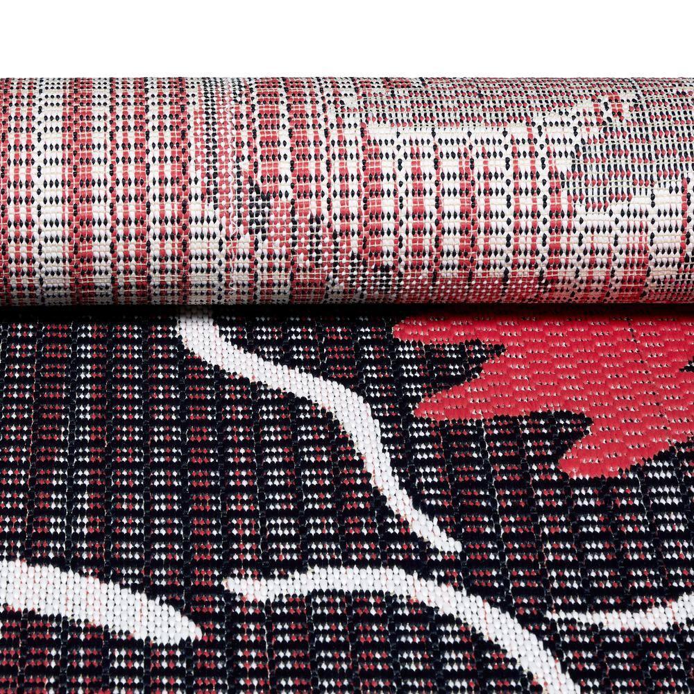 Vera Bradley Floral Black/Red Indoor / Outdoor Area Rug