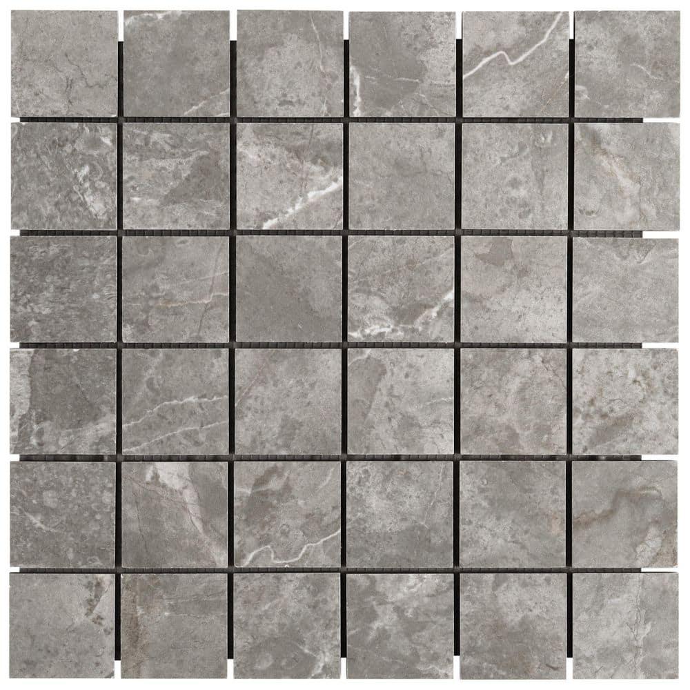 Nova 11.81 In. X 11.81 In. Matte Porcelain Mosaic Floor And Wall Tile (0.96 Sq. Ft. / Each)