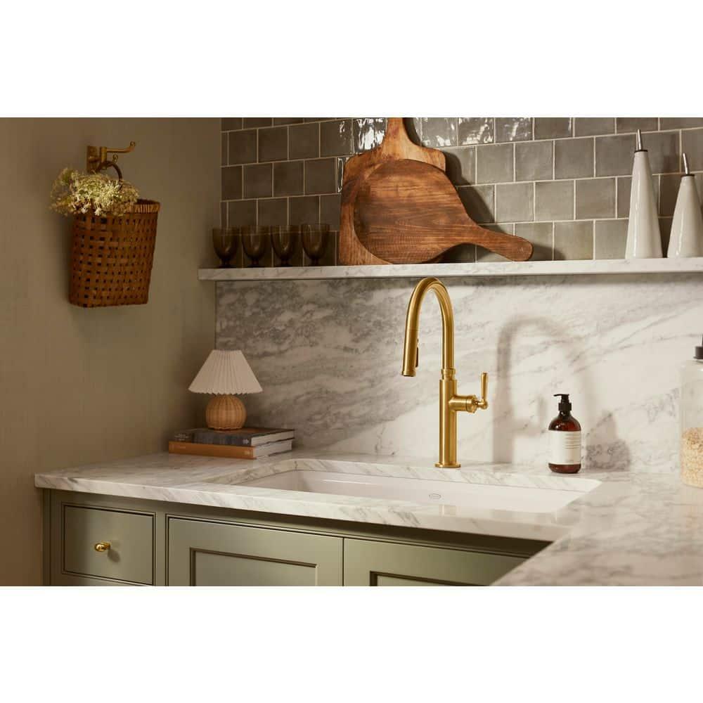 Edalyn by Studio McGee Pull-Down Kitchen Sink Faucet with Three-Function Sprayhead