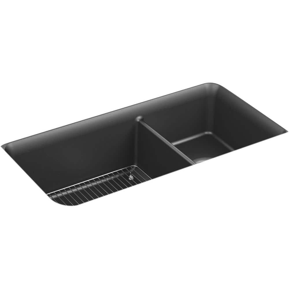 Cairn® 34" L x 18" W Double Basin Undermount with Accessories