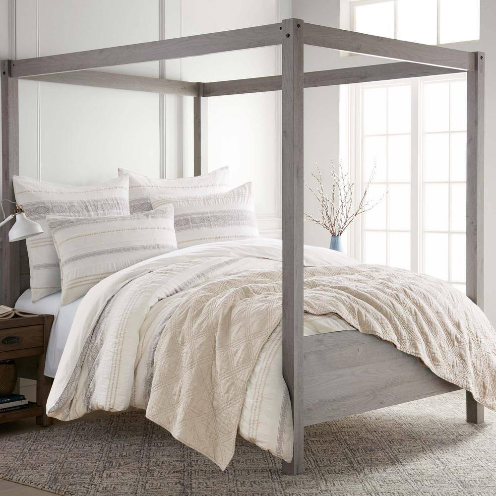 Pickford King/Cal King Comforter Set - Taupe, Grey & Cream - Levtex Home