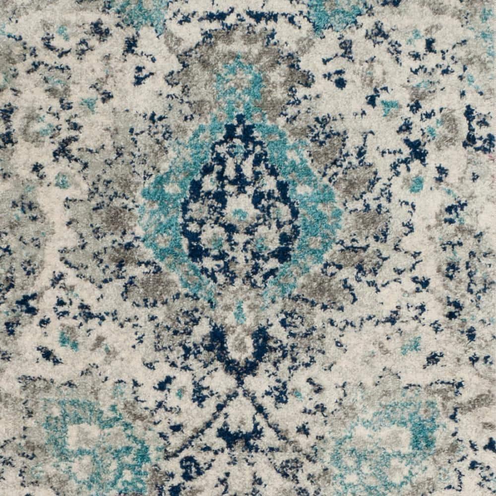 Madison MAD600 Power Loomed Indoor Runner Rug - Cream/Light Grey - 2'3"x6' - Safavieh