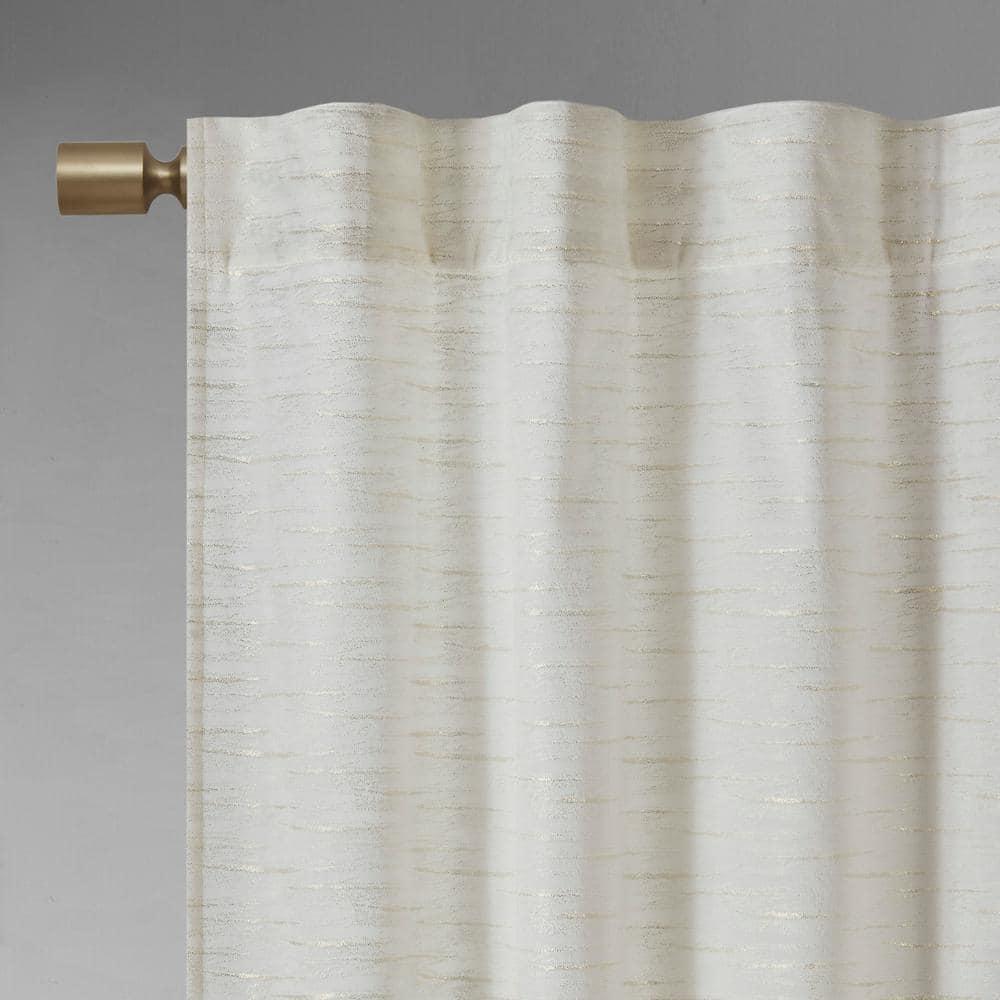 510 Design Colt Room Darkening Poly Velvet Rod Pocket/Back Tab Curtain Panel Pair (Set of 2)