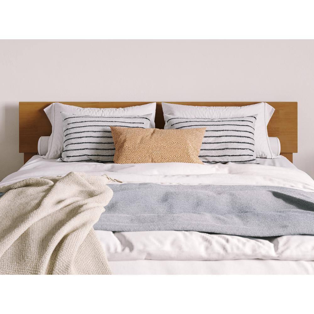 AFI Furnishings Orlando Solid Wood Platform Bed with Panel Footboard & Trundle