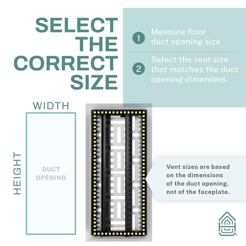 Home Intuition Basketweave Floor Vent Cover Register With Mesh Net