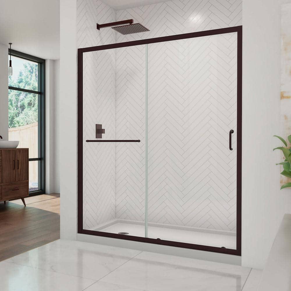 Infinity-Z 60" W x 74.75" H Framed Sliding Shower Kit