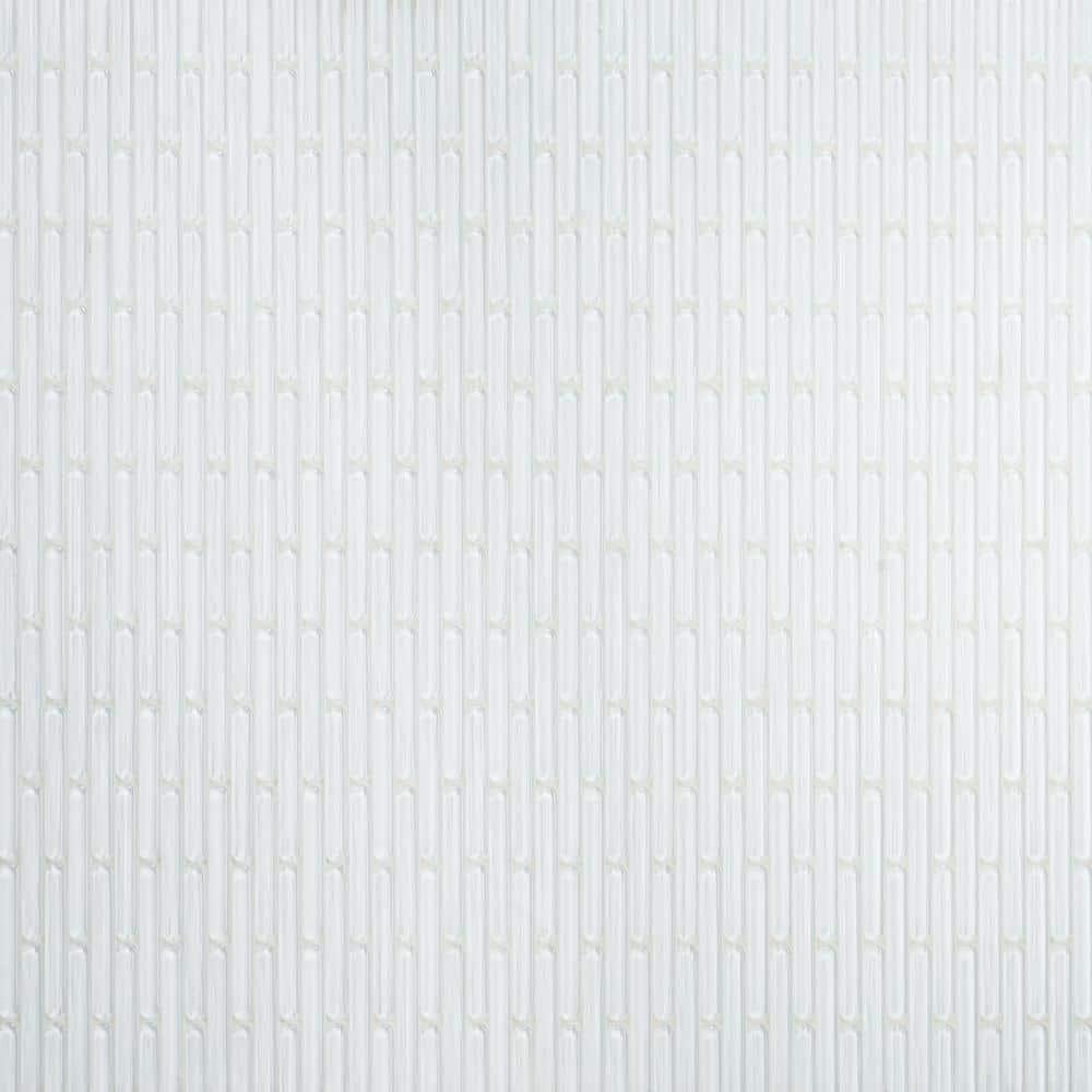 Reed 11.81 in. x 12.04 in. Polished Glass Wall Mosaic Tile (0.98 Sq. Ft. / Each)