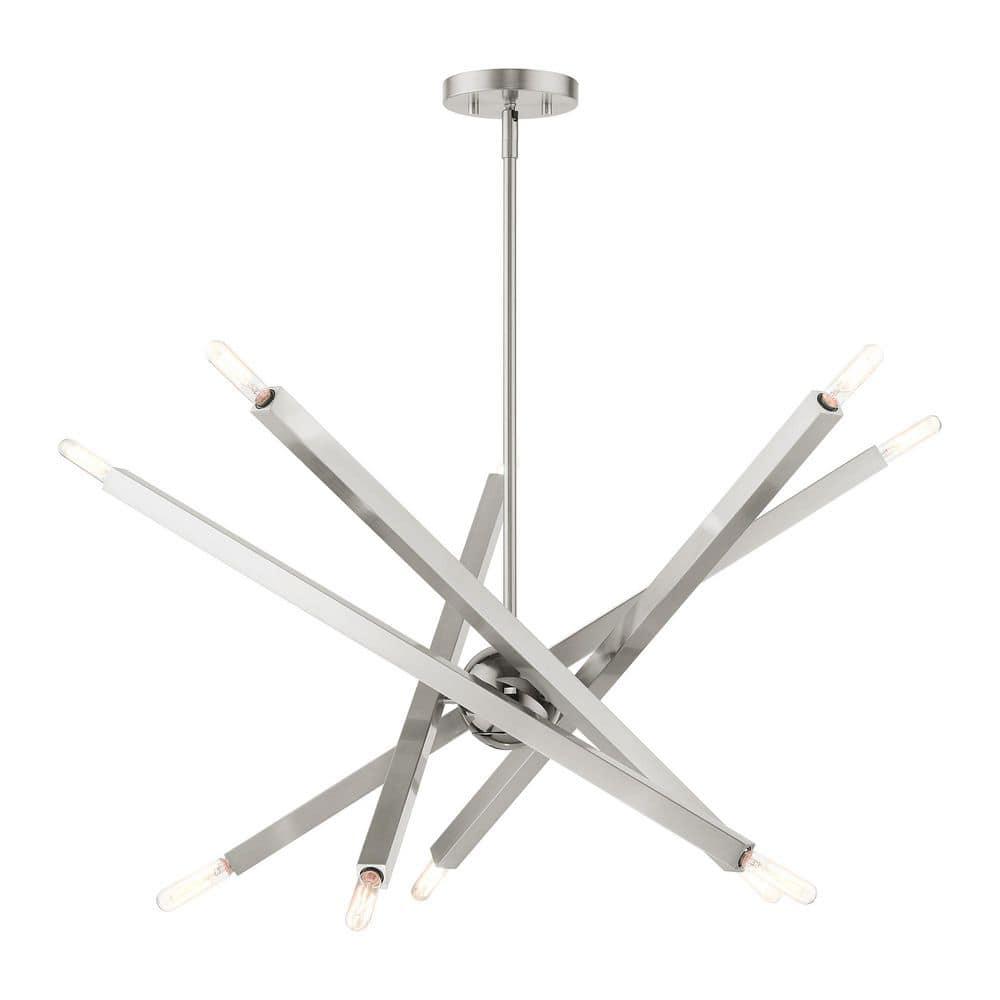 Livex Lighting - Moco - 10 Light Chandelier in Modern Style - 32 Inches wide by
