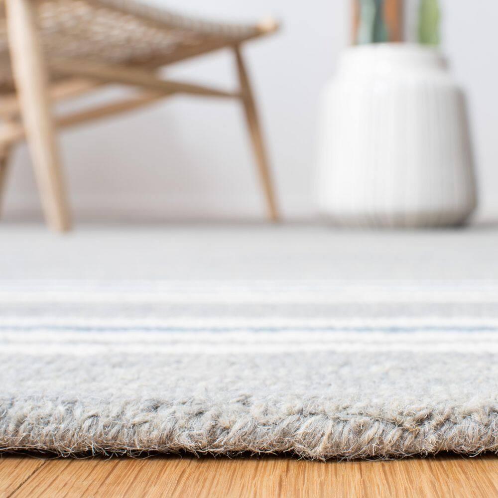 SAFAVIEH Metro Shelby Striped Area Rug, Grey/Blue, 5' x 8'