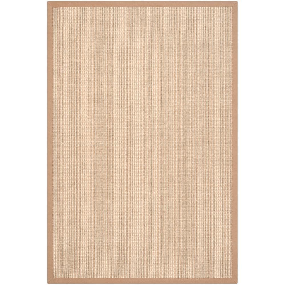 Natural Fiber NF442 Power Loomed Area Rug - Tan/Tan - 4'x6' - Safavieh.