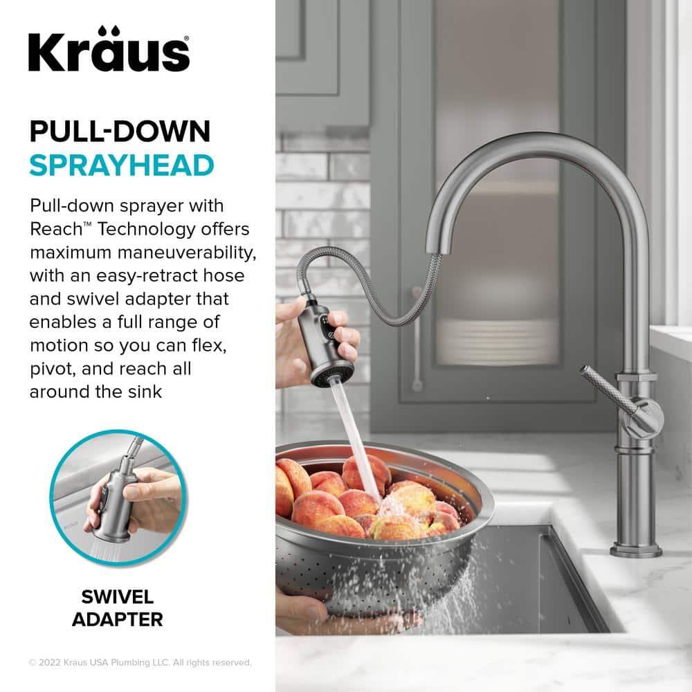KRAUS Allyn Pull-Down Single Handle Kitchen Faucet