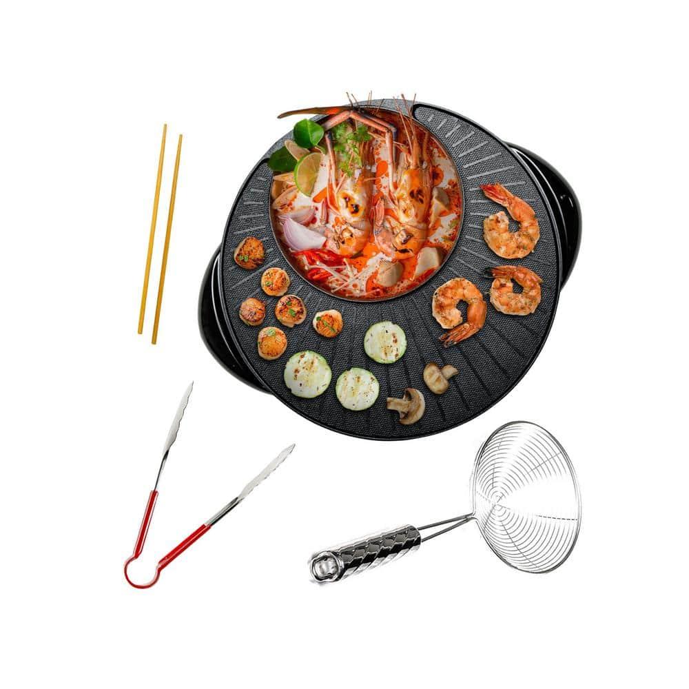 Ovente OVENTE 2-in-1 Hot Pot and Grill Combo